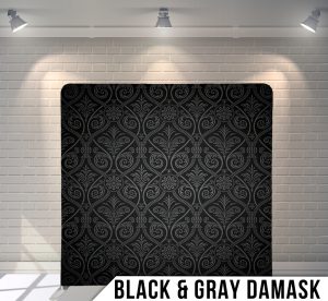 Black And Gray Damask