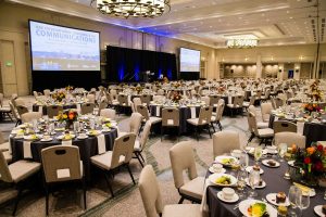 Empty Ballroom at IEEE ICC Communications Conference