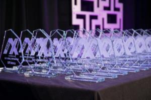 Awards Displayed on Table