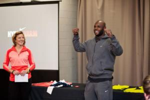 Denver Bronco at Nike Event