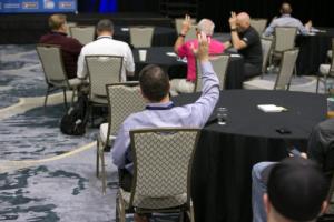 Man Raising Hand